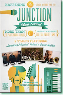 Toronto Junction Music Festival Saturday, September 22, 2012, poster by Junction BIA