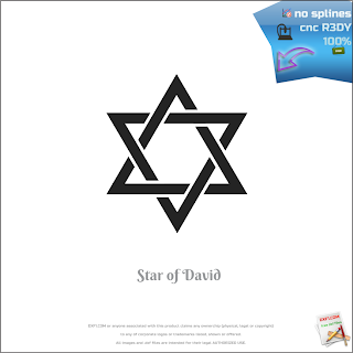 Star of David cnc dxf free download