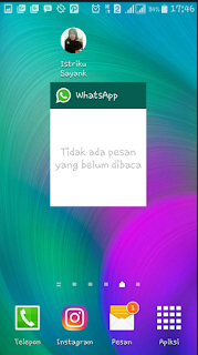 Cara menambahkan widget whatsapp di layar utama android Cara Menambahkan Widget Whatsapp di Layar utama Android
