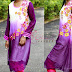 Purple White Shaded Georgette Kurti