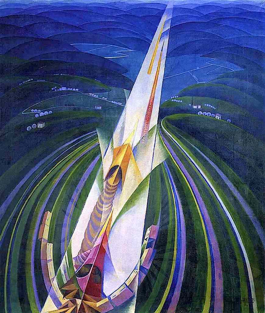 a 1926 futurism painting by Gerardo Dottori