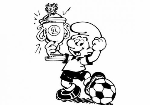 Smurf Coloring Pages on Free Smurfs Football Coloring Pages    Disney Coloring Pages