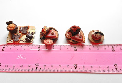 Miniaturowe zestawy jedzenia dla lalek -Halloween/Miniature food sets- polymer clay food and miniature chips