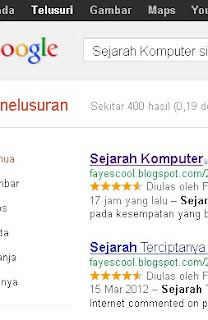 Cara Memasang Rating Bintang Rich Snippets Pada Blogspot 