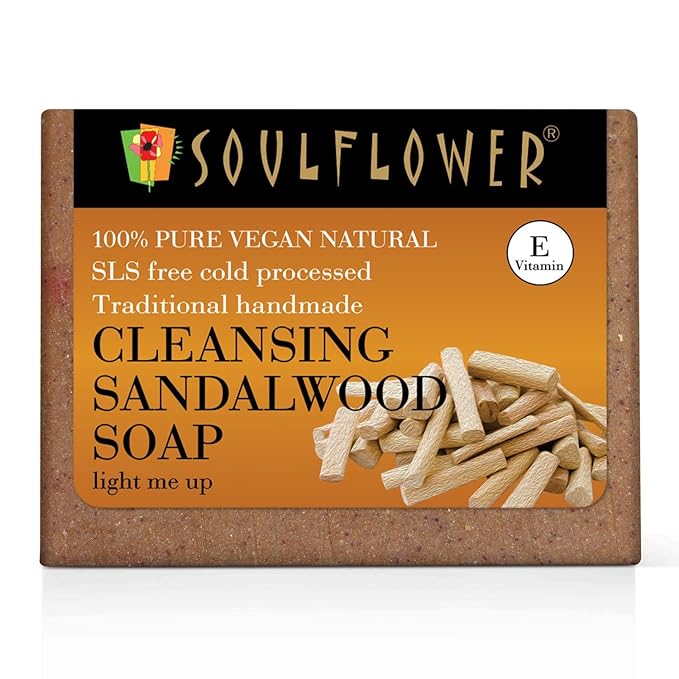 Soulflower Cleansing Sandalwood Soap