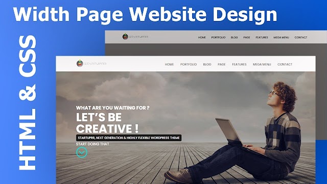 How to Make a Startuprr Website HTML Template Using HTML and CSS - Break Tutorial