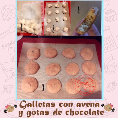 galletas con avena y chocolate