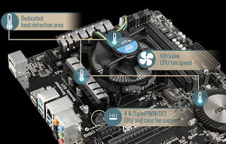 Asus Z97-AR Motherboard Xpert Fan Cooling System