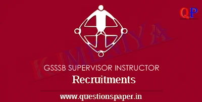 GSSSB Supervisor Instructor (Automobile Group) (Advt. No. 174/2018-19) Question Paper (14-07-2019)