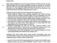 Surat Dirjen GTK Bantuan Pemerintah Bagi KKG/MGMP/MKKS Tahun 2017