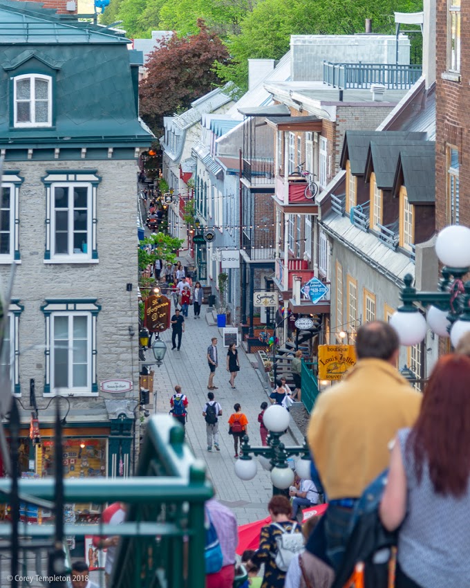 Quebec City, Canada Photo by Corey Templeton. May 2018. Photo by Corey Templeton. From this past May, a view of part of the famous Quartier Petit Champlain in Quebec City.