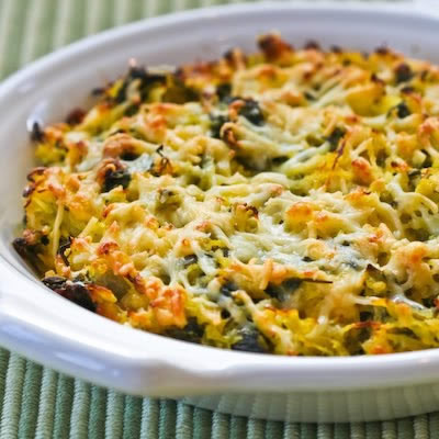 Spaghetti Squash and Chard Gratin