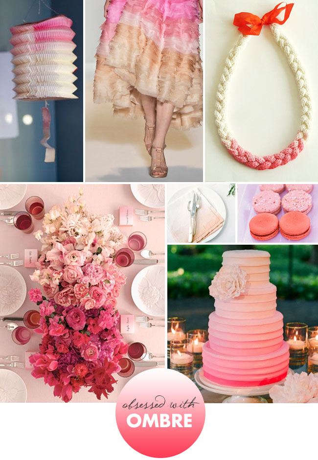 I especially love the ombre flower design in the collage below