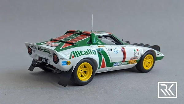 1:43 Spark Lancia Stratos HF, Rallye Monte-Carlo 1977, Winners: S. Munari / S. Maiga