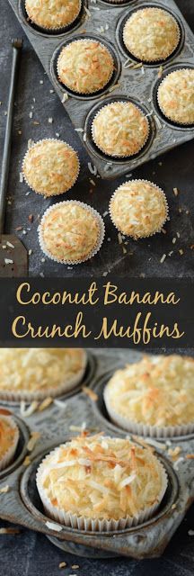 COCONUT BANANA CRUNCH MUFFINS RECIPE