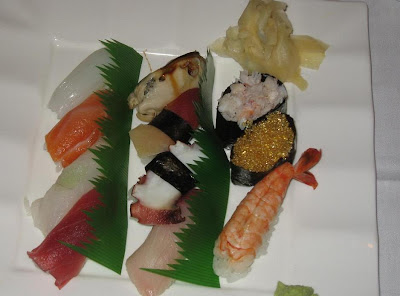 Sushi platter at Fuki Sushi