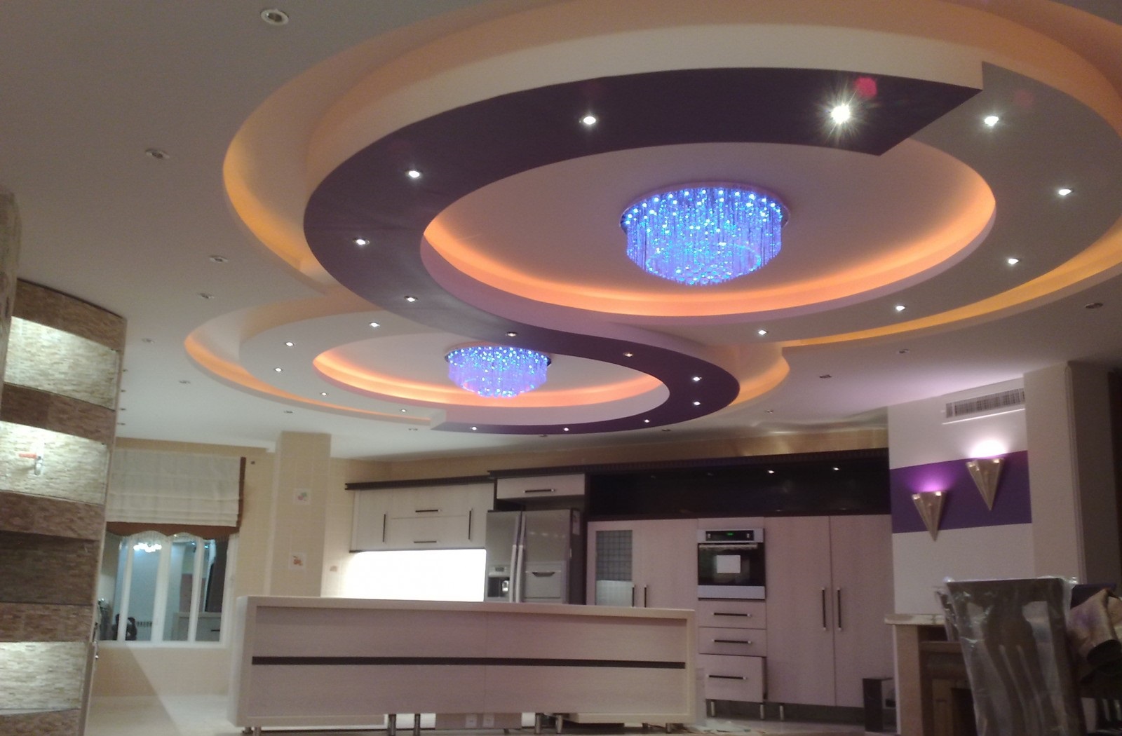 Top 100 Gypsum board false ceiling designs for living room