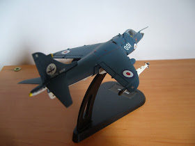 colección de aviónes en miniatura Sea Harrier