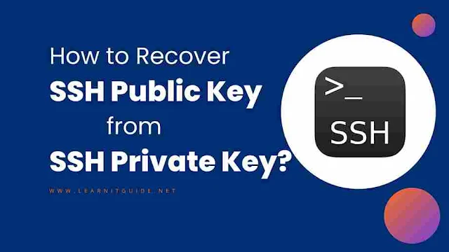 Recover SSH Public Key from Private Key Easily