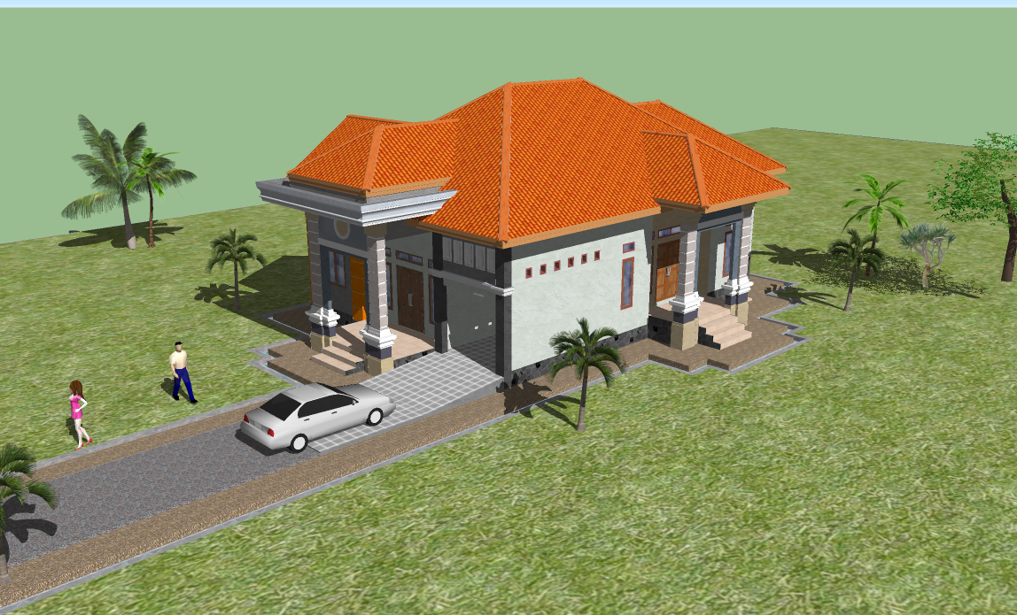 Desain Rumah Desa Contoh Gambar Desain Rumah