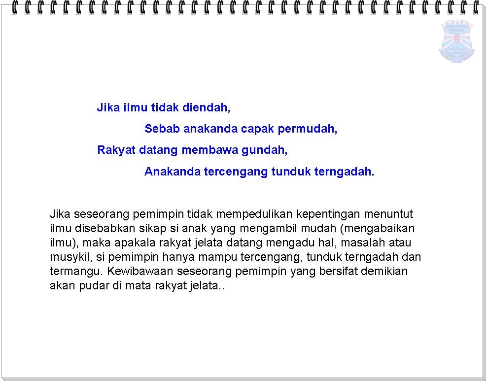 Bahasa Melayu Tingkatan 2: SYAIR NASIHAT (PENGHUJUNG 