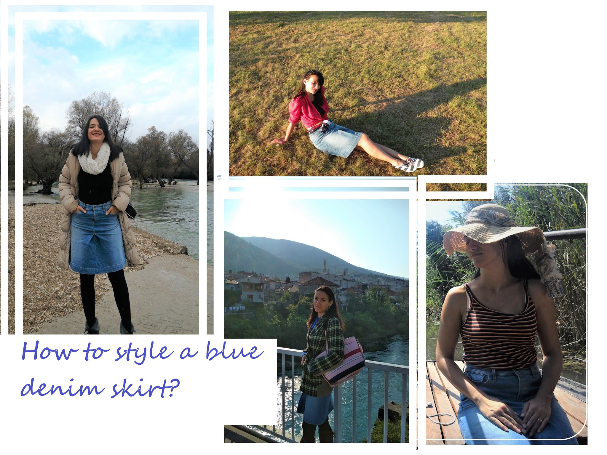 20 WAYS TO STYLE A BLUE DENIM SKIRT #modaodaradosti blog