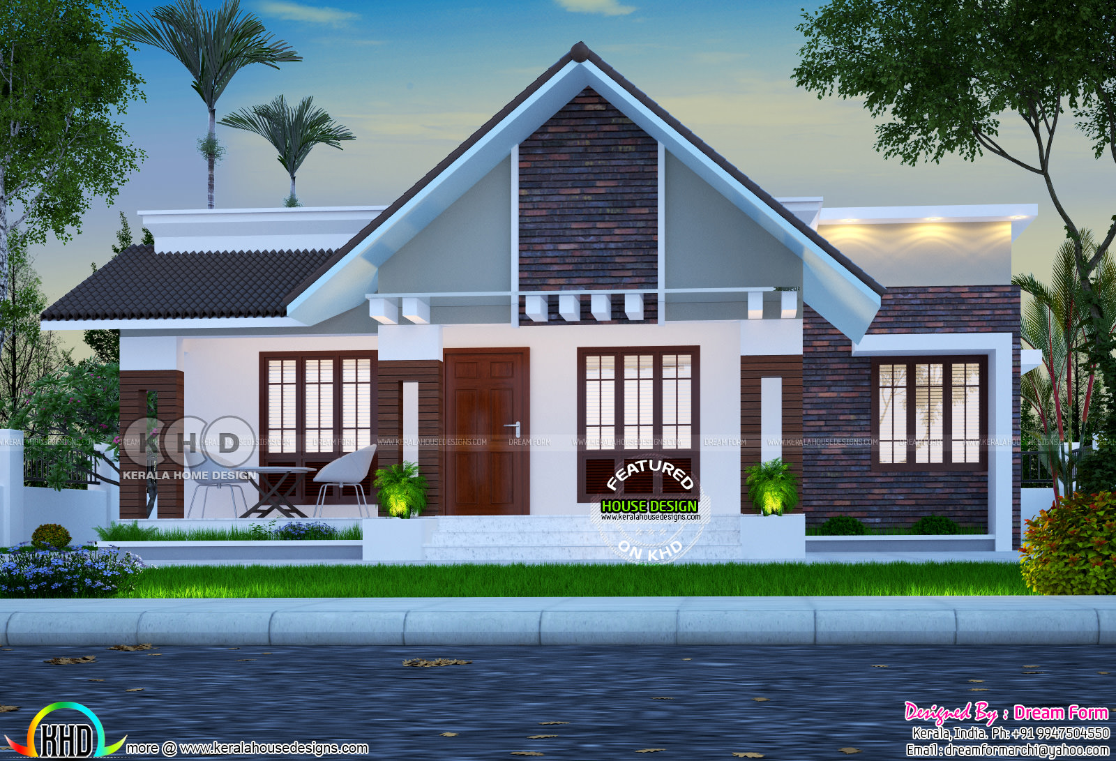 Superb low  cost  house  plan  Kerala home  design  and floor 