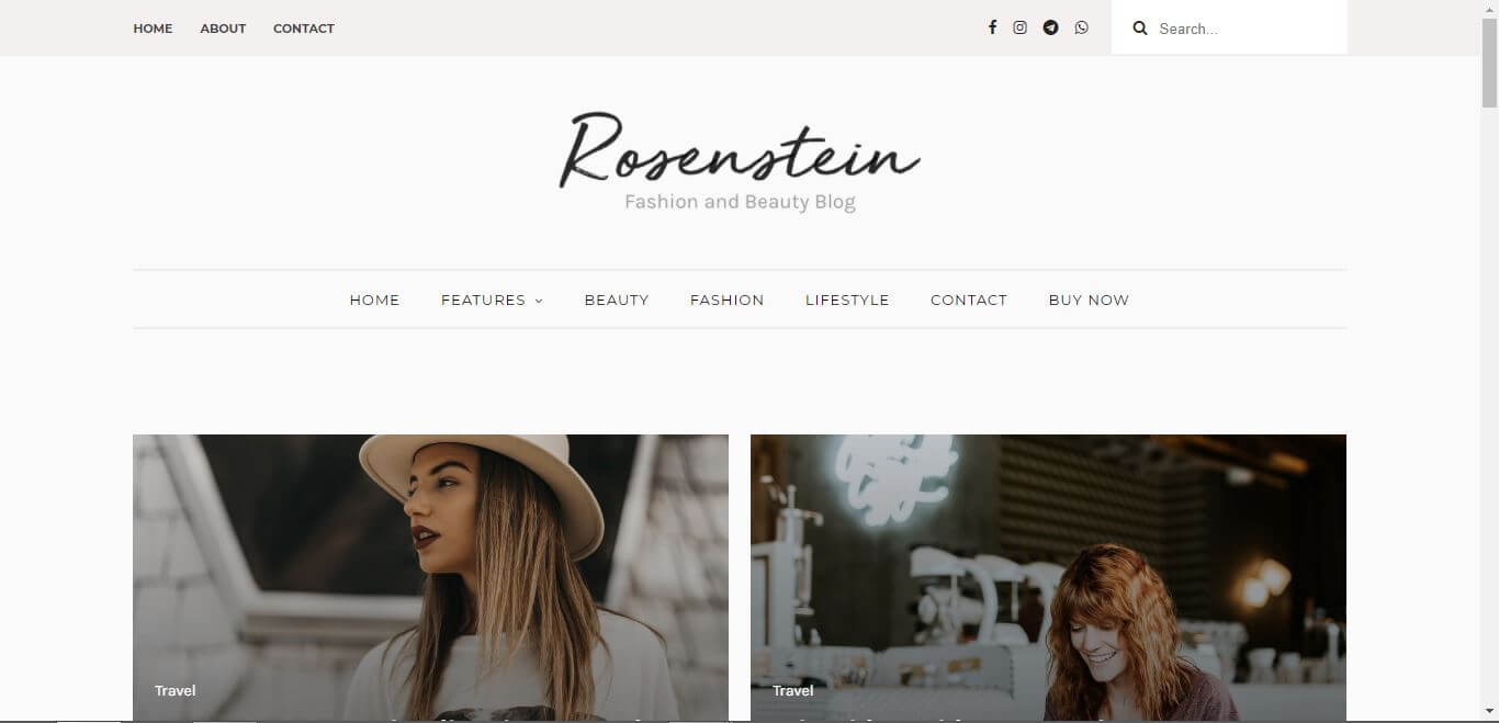Rosenstein - Responsive Minimal Blogger Template