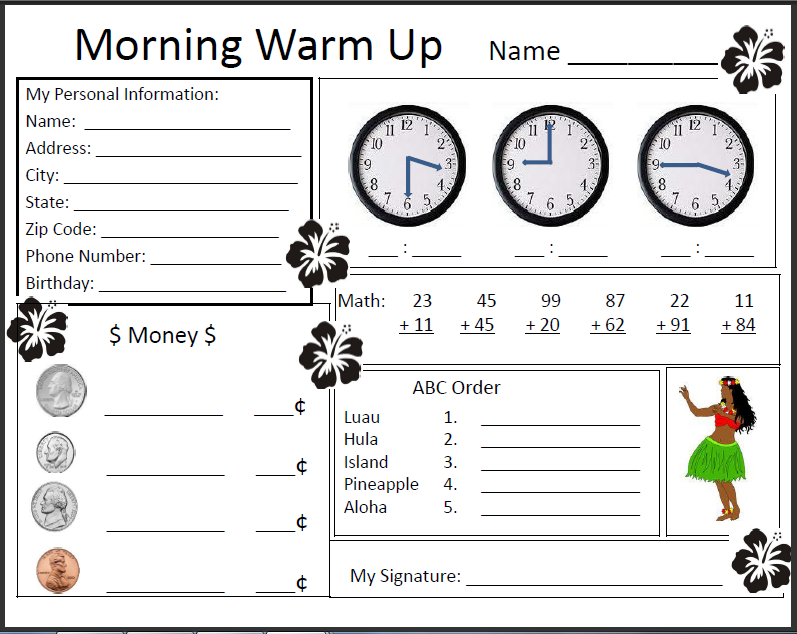 Empowered By THEM: Morning Warm-Ups