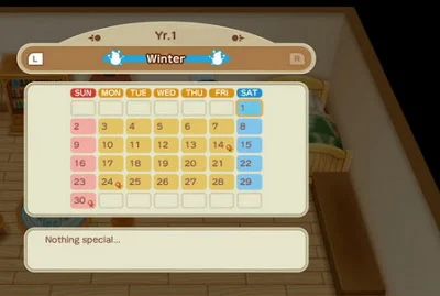 Calendar of Events - Story of Seasons Friends of Mineral Town