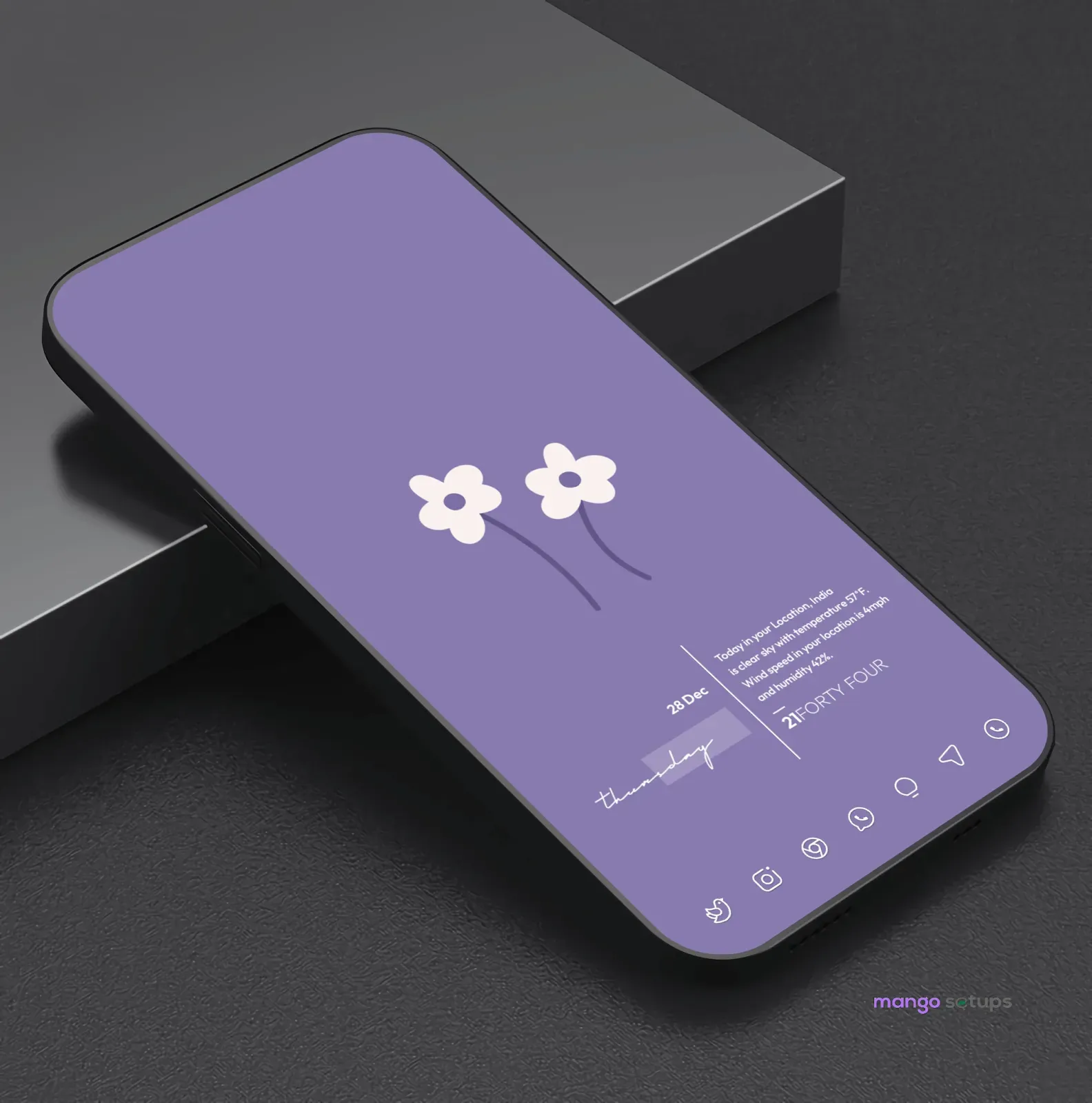 Nova Launcher Minimal Android Home Screen Setup