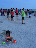 Playing kites and soap bubbles | Pantai Redang, Sekinchan