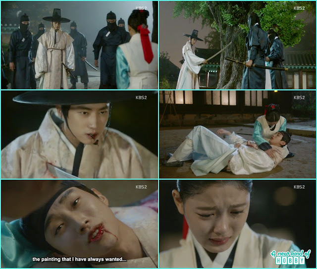  yun sung fight withthe mask men died while saving ra on - Love In The Moonlight - Episode 18 Review - Finale (Eng Sub)