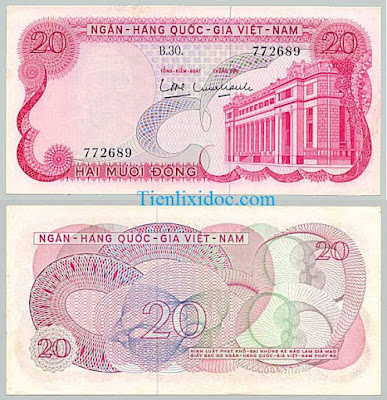 20 đồng việt nam cộng hòa 1969