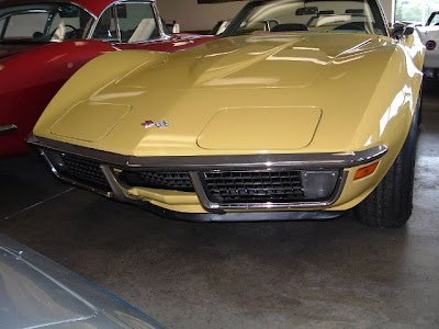 1970 Yellow Chevy Corvette Convertible