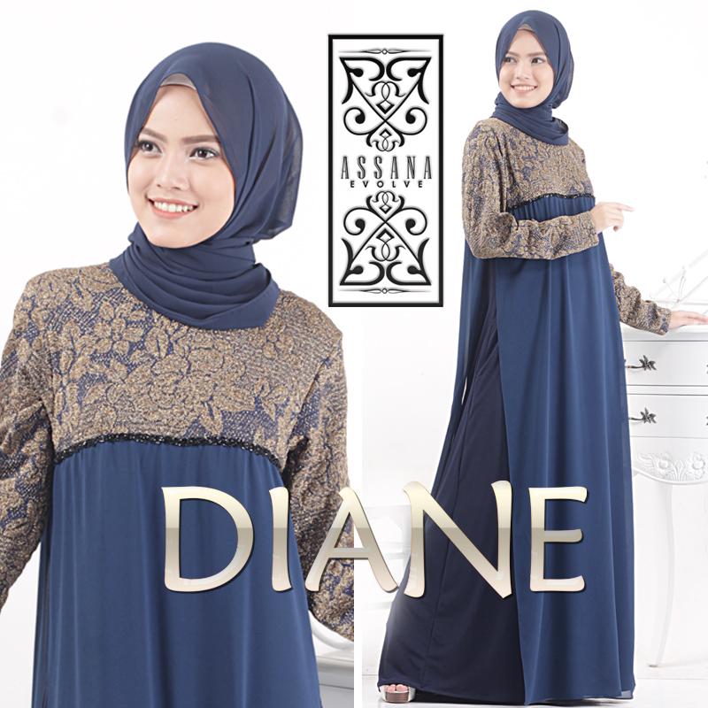  Jual  Baju  Hijab  Terbaru Turki Diane Syar  By Assana Evolve