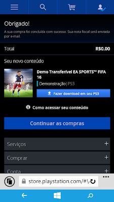 Como baixar demo de FIFA 16 PS3