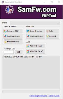 SamFw FRP Tool - Remove Samsung FRP one click