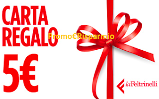 Logo LaFeltrinelli: con 5 recensioni ricevi gratis una carta regalo da 5 euro