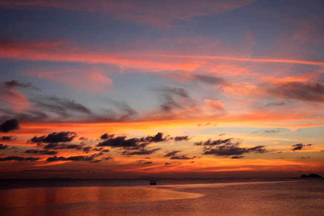 Ko Phangan sunset clouds sky