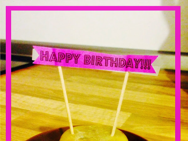 Healthy Birthday Minicake (mini pastel de cumpleaños sano)