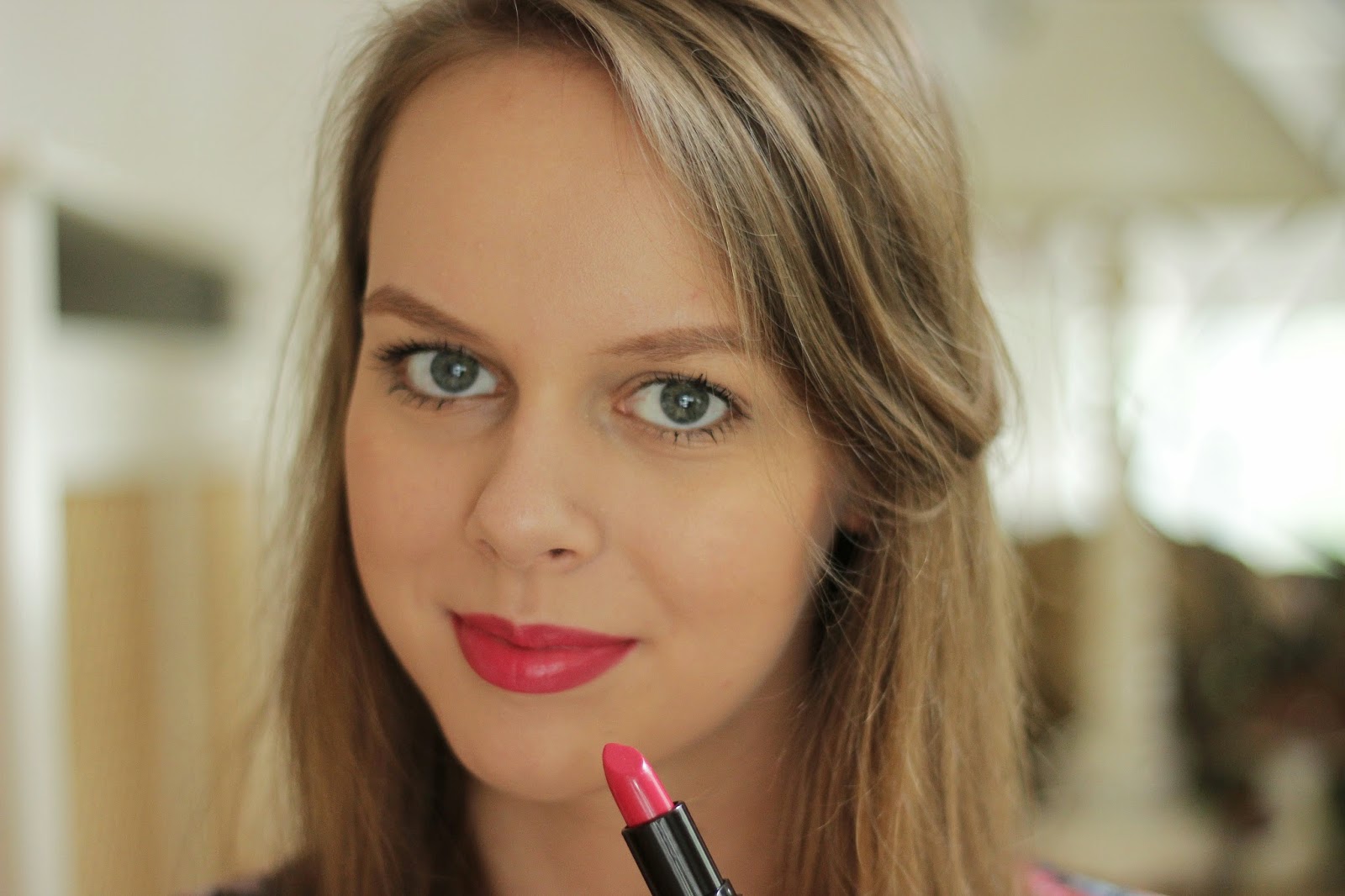 review ELF moisturizing lipstick rosy-go-round