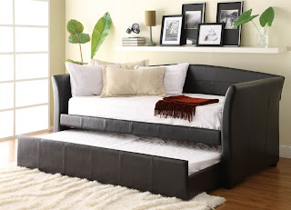 Homelegance Meyer 4956PU* Bi-Cast Vinyl Daybed with Trundle, Dark Brown