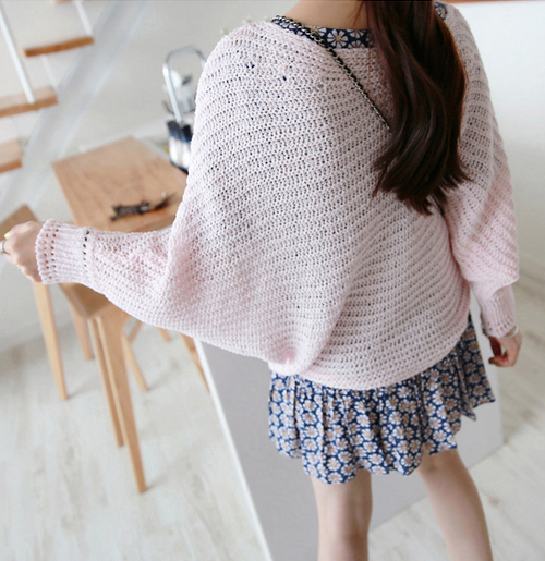 Knit Boat Neck Pullover