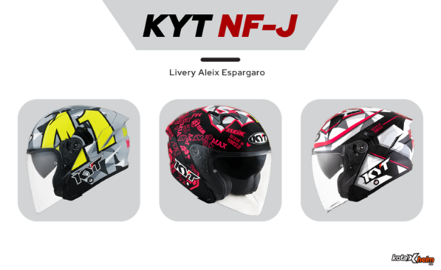 Helm KYT Aleix Espargaro seri NF-J