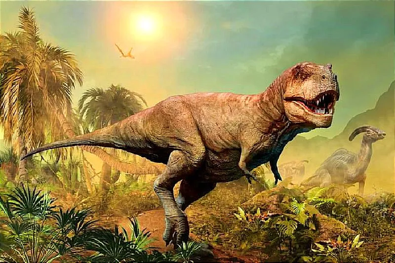 El T.rex o tiranosaurio rex era de sangre caliente