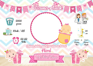 Desain Biodata Bayi Free CDR dan PSD