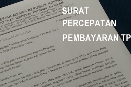 Nih Surat Dirjen Pendis Ihwal Percepatan Pembayaran Tpg