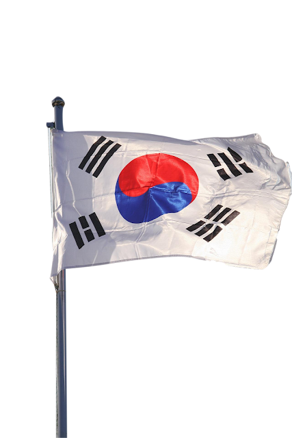 [ Enumcut ] Taegukgi(The flag of South Korea) Photo - Remove Background From Image  (Example)