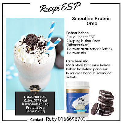 Resepi Smoothie ESP Shaklee Oreo